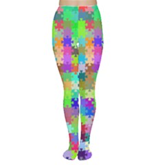 Jigsaw Puzzle Background Chromatic Tights