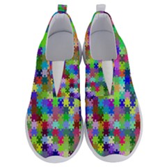 Jigsaw Puzzle Background Chromatic No Lace Lightweight Shoes