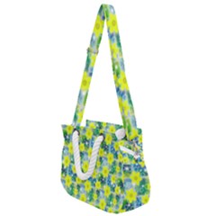 Narcissus Yellow Flowers Winter Rope Handles Shoulder Strap Bag by HermanTelo