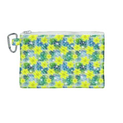 Narcissus Yellow Flowers Winter Canvas Cosmetic Bag (medium)