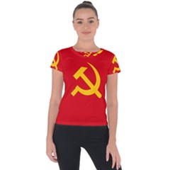 Flag Of Chinese Workers  And Peasants  Red Army, 1934-1937 Short Sleeve Sports Top  by abbeyz71