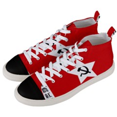 Flag Of Chinese Workers  And Peasants  Red Army, 1928-1937 Men s Mid-top Canvas Sneakers by abbeyz71