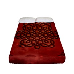 Elegant Decorative Celtic Knot Fitted Sheet (full/ Double Size) by FantasyWorld7