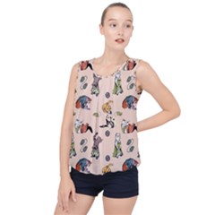 Funny Cats Bubble Hem Chiffon Tank Top by Sobalvarro