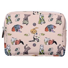 Funny Cats Make Up Pouch (medium)