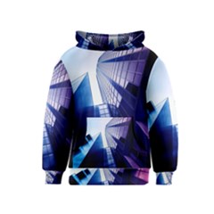 Abstract Architectural Design Architecture Building Kids  Pullover Hoodie by Pakrebo