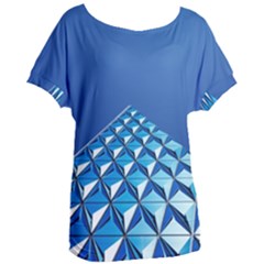 Art Building Pattern Abstract Women s Oversized Tee by Pakrebo