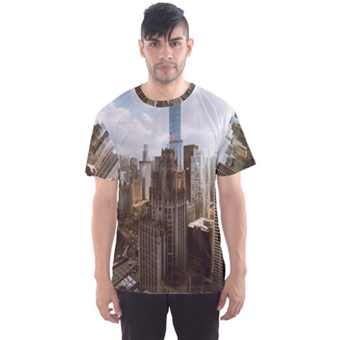 Architectural Design Architecture Buildings City Men s Sports Mesh Tee by Pakrebo