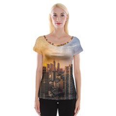 View Of High Rise Buildings During Day Time Cap Sleeve Top by Pakrebo