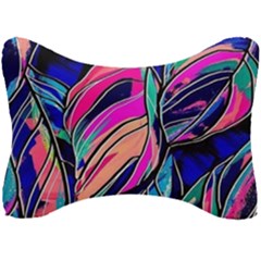 Tropical Leaves Resize 2000x2000 Same A3580b Seat Head Rest Cushion by Sobalvarro