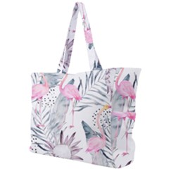 Tropical Flamingos Simple Shoulder Bag by Sobalvarro