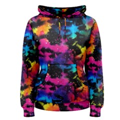 Tie Dye Rainbow Galaxy Women s Pullover Hoodie by KirstenStar