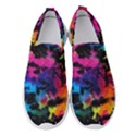 Tie dye rainbow galaxy Women s Slip On Sneakers View1