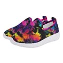 Tie dye rainbow galaxy Women s Slip On Sneakers View2