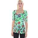 Flowers Floral Plants Wide Neckline Tee View1