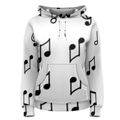 Piano Notes Music Women s Pullover Hoodie