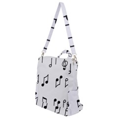 Piano Notes Music Crossbody Backpack