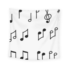 Piano Notes Music Square Tapestry (small) by HermanTelo