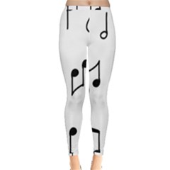 Piano Notes Music Inside Out Leggings