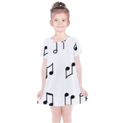 Piano Notes Music Kids  Simple Cotton Dress