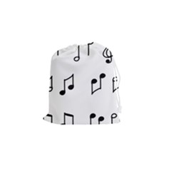 Piano Notes Music Drawstring Pouch (small)