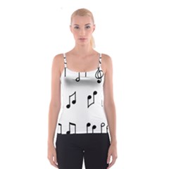 Piano Notes Music Spaghetti Strap Top