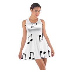 Piano Notes Music Cotton Racerback Dress
