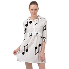 Piano Notes Music Mini Skater Shirt Dress