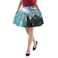 Architectural Design Architecture Building Business A-line Pocket Skirt by Pakrebo