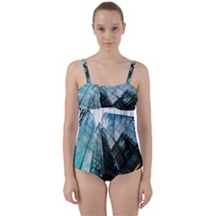 Architectural Design Architecture Building Business Twist Front Tankini Set by Pakrebo