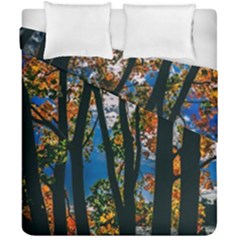 Silhouette Of Trees Duvet Cover Double Side (California King Size)