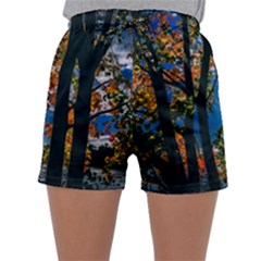 Silhouette Of Trees Sleepwear Shorts