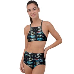 Architectural Design Architecture Building Cityscape High Waist Tankini Set by Pakrebo