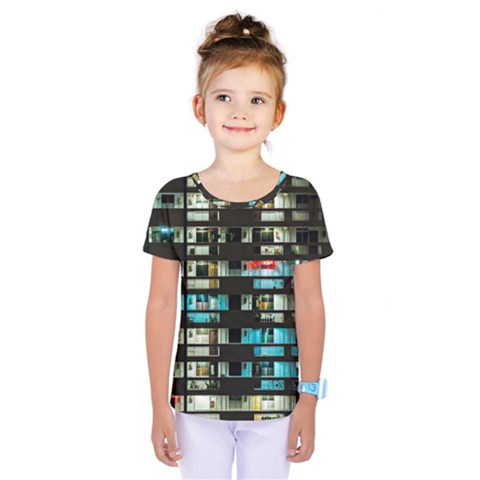 Architectural Design Architecture Building Cityscape Kids  One Piece Tee by Pakrebo