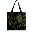 Green Leaves Photo Zipper Grocery Tote Bag View1