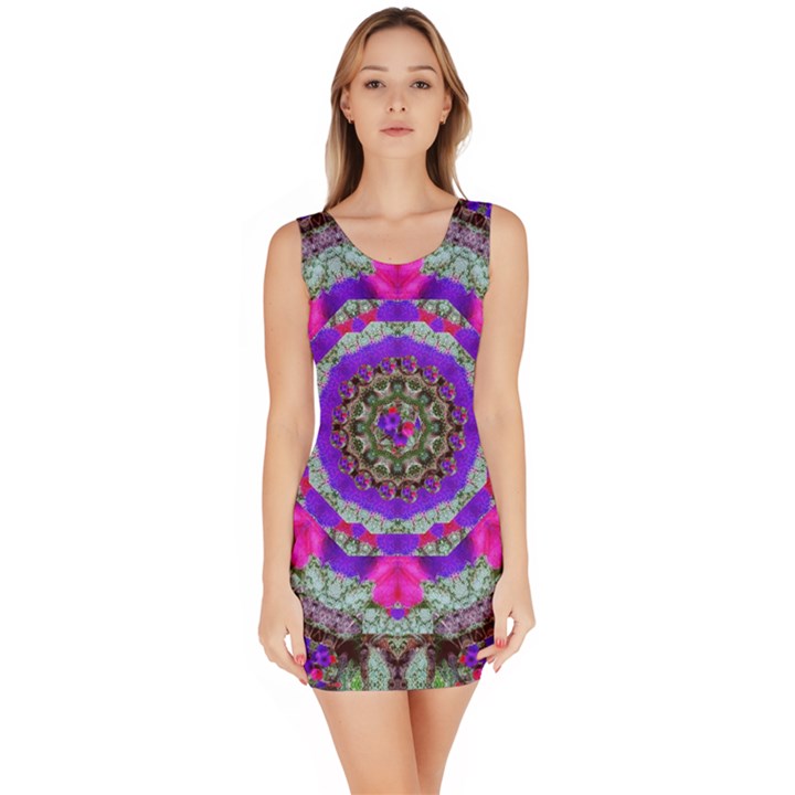 Floral To Be Happy Of In Soul Bodycon Dress