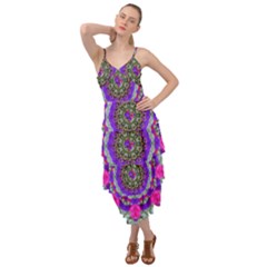 Floral To Be Happy Of In Soul Layered Bottom Dress by pepitasart