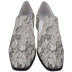 Nature Texture Print Women Slip On Heel Loafers by dflcprintsclothing