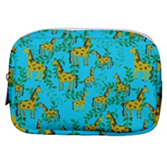 Cute Giraffes Pattern Make Up Pouch (small) by bloomingvinedesign