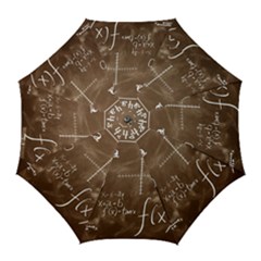 Mathematics Brown Golf Umbrellas