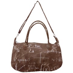 Mathematics Brown Removal Strap Handbag by snowwhitegirl