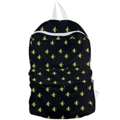 Peeled Banana On Black Foldable Lightweight Backpack by snowwhitegirl