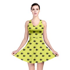 Yellow Eyes Reversible Skater Dress