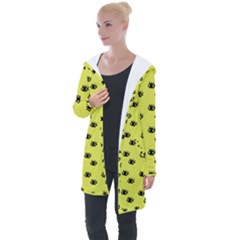 Yellow Eyes Longline Hooded Cardigan