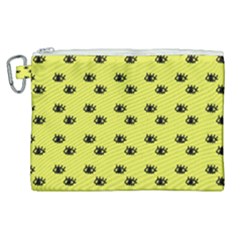 Yellow Eyes Canvas Cosmetic Bag (XL)