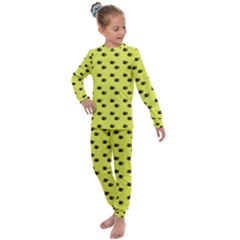 Yellow Eyes Kids  Long Sleeve Set 