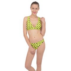 Yellow Eyes Classic Banded Bikini Set 