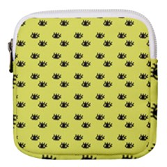 Yellow Eyes Mini Square Pouch by snowwhitegirl