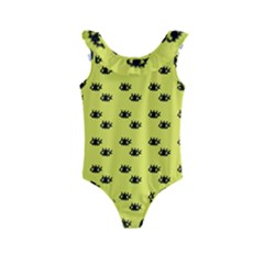 Yellow Eyes Kids  Frill Swimsuit