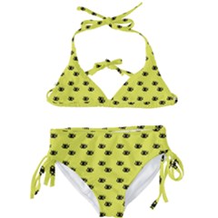 Yellow Eyes Kids  Classic Bikini Set